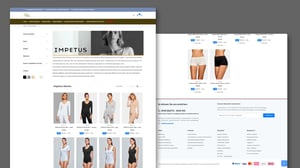 Product detail page of the IMPETUS series from the online store AM Dessous