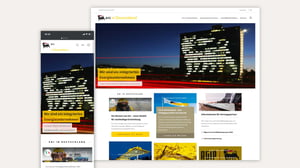 Website eni Germany, mobile and desktop view