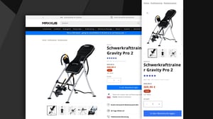 Product detail page Online Shop MAXXUS GROUP GmbH & Co. KG