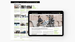 Screen mit Bikeleasing-Blog