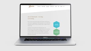 MacBook Pro mit Website von Xtentio