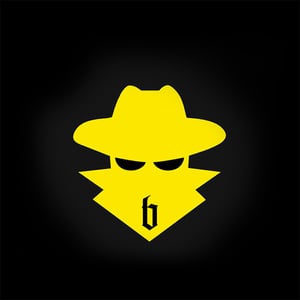 Stilisierter schwarzer Umriss einer Person im Blackbit-Hoodie.