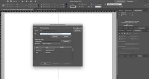 Screenshot Datenpalette in InDesign