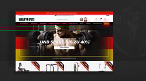 Sales page online store Gorilla Sports