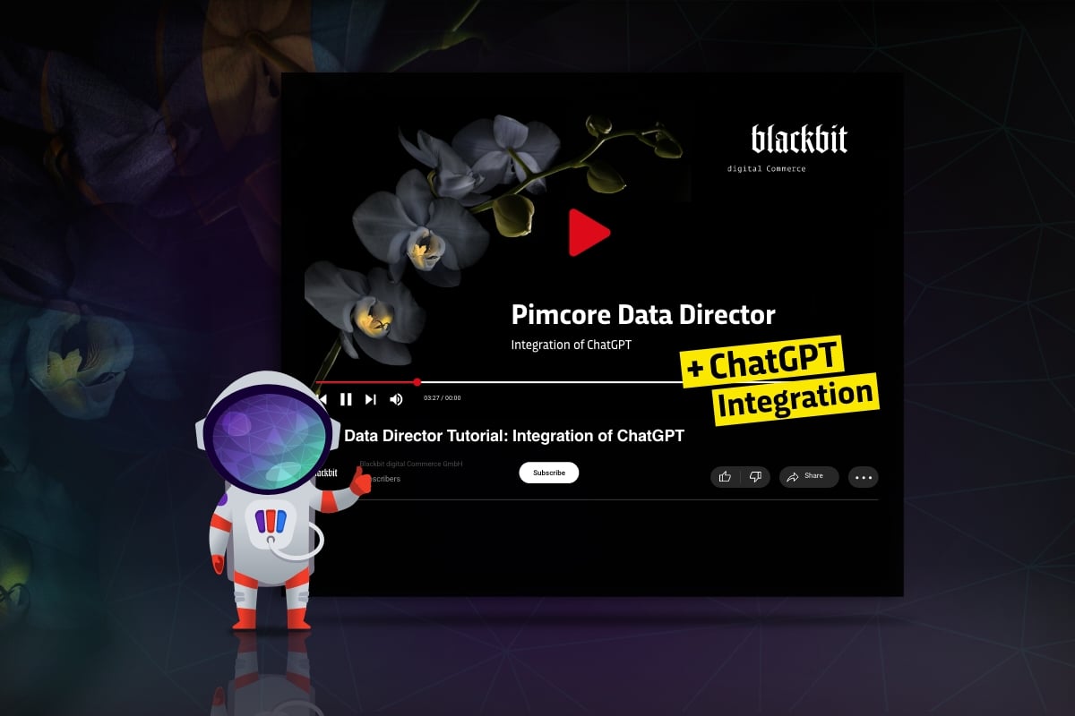 Mit der Integration von ChatGPT in unseren Pimcore Data Director erstellen Sie zeitsparend und effizient Produktinformationstexte für Ihren Shop.