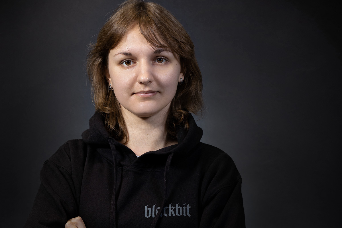 Frontend-Entwicklerin Valeriia unterstützt Blackbit am Standort Kiew