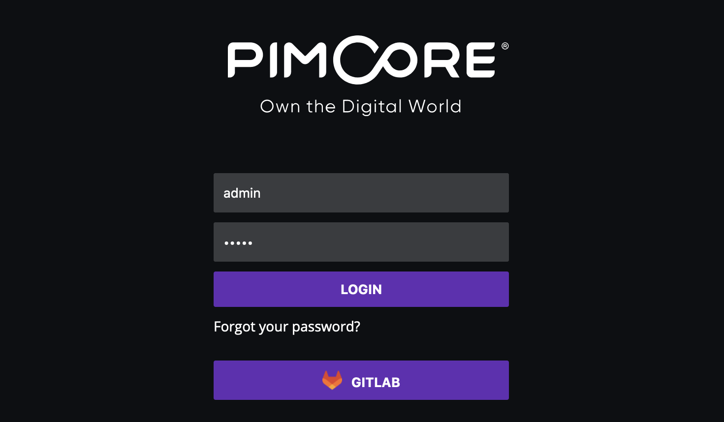 Single Sign-on Bundle für Pimcore